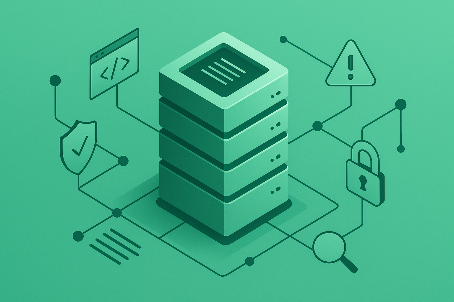 Illustratie bij blog over webserver logbestanden analyseren voor hackpogingen