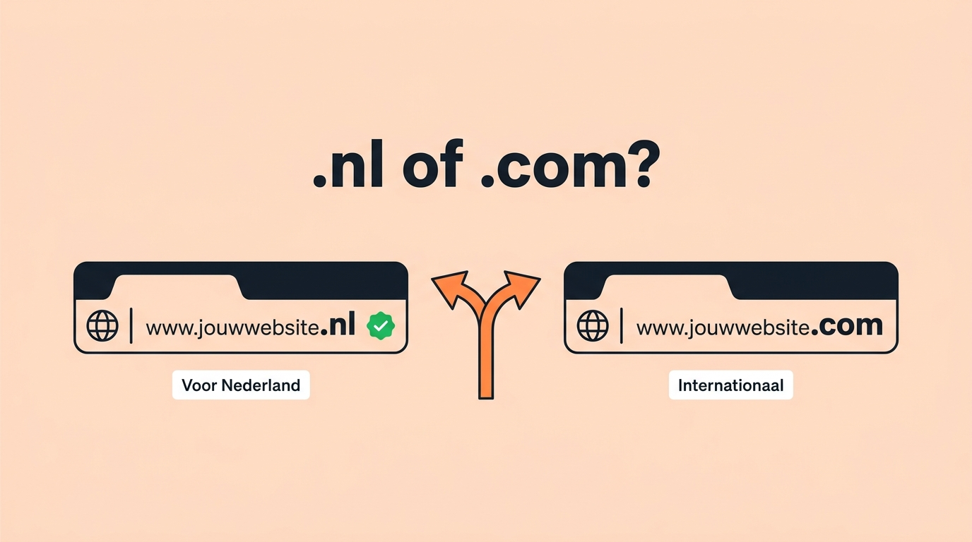 .nl of .com kiezen: vergelijking van domeinextensies voor Nederlandse en internationale bedrijven