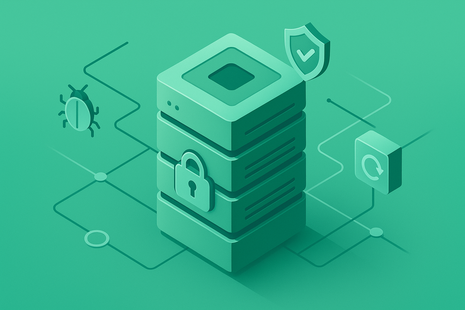 Illustratie bij blog over hosting beveiliging en webserver beheer