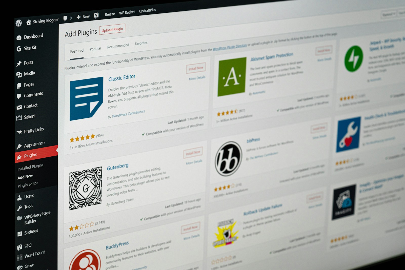WordPress staging omgeving