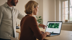 Microsoft 365 Business Basic, Standard of Premium vergelijken: ondernemer en collega kiezen samen het juiste pakket